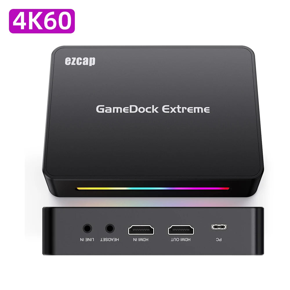 4K 60fps HDMI USB Video Capture Card for Streaming