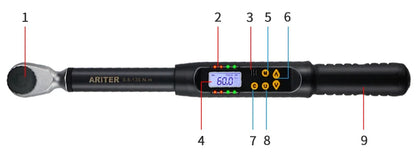 High Torque 17–340Nm 1/2 Inch Digital Wrench LCD Display