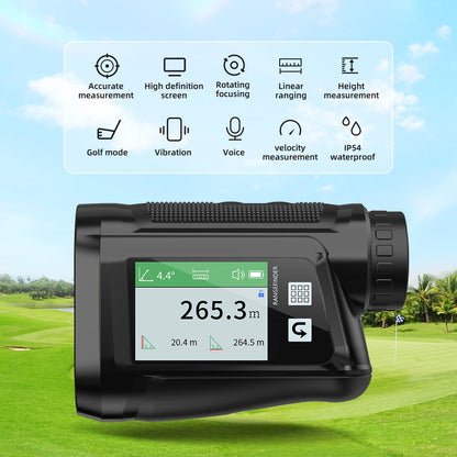 600m Golf Laser Rangefinder with Slope & Pin Lock