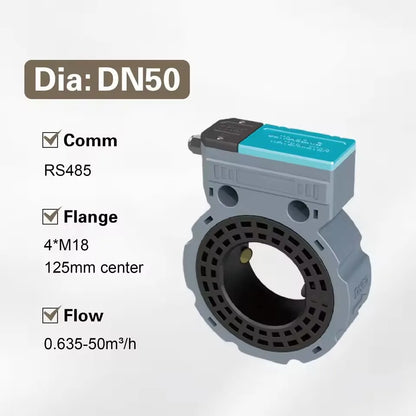 DN50 Ultrasonic Water Flow Meter with Remote Monitoring