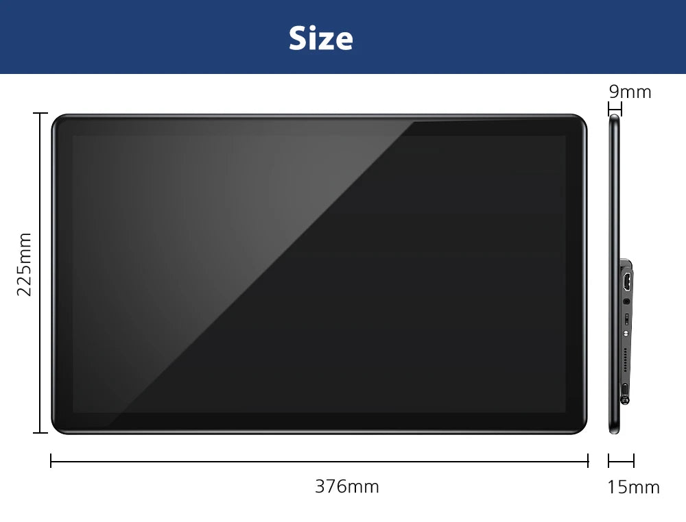 15.6" Portable Touchscreen Monitor 1080p IPS Display