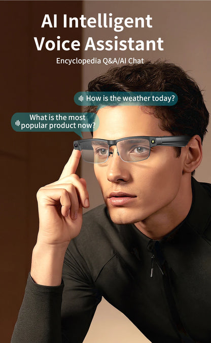 Smart Video Recording Glasses with 8MP Camera