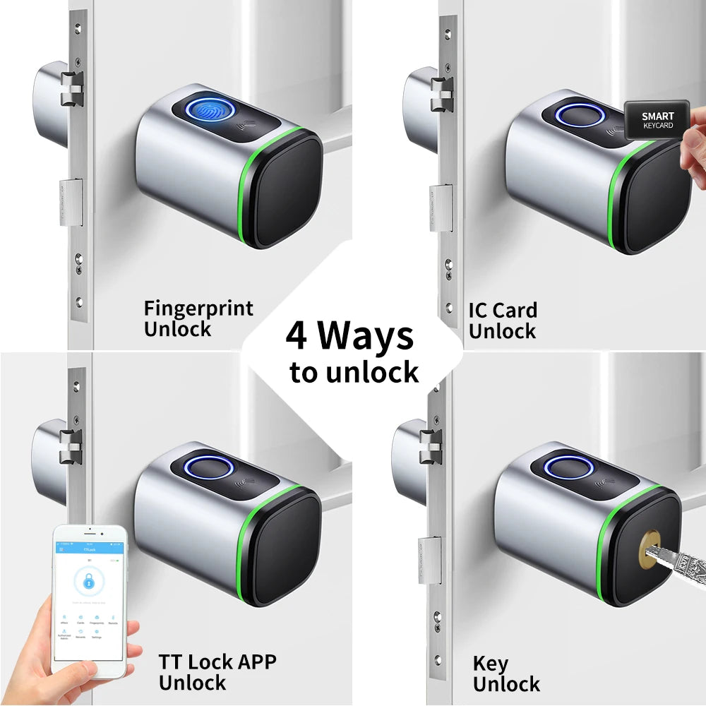 Smart Fingerprint Door Lock Cylinder with PIN Bluetooth