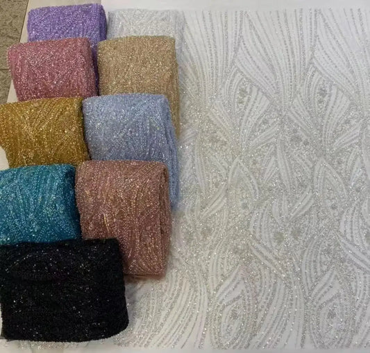 Elegant Mesh Lace Fabric 120cm for Dresses