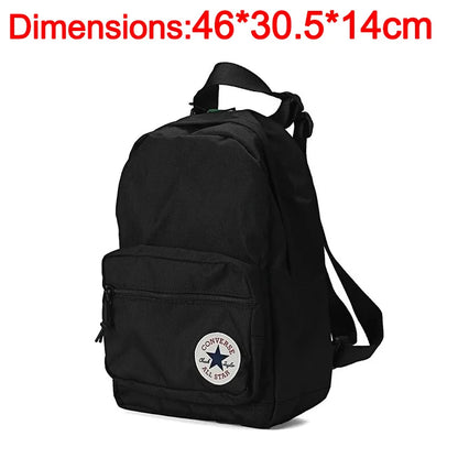 Black Sports Backpack Multiple Storage Compartments