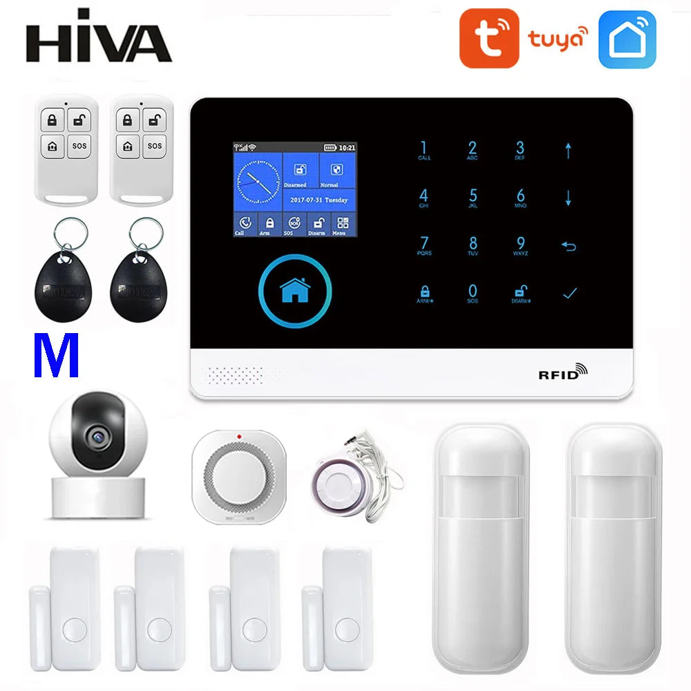 Wireless Home Security Kit 1 Camera 4 PIR