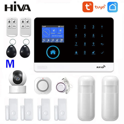 Wireless Home Security Kit 1 Camera 4 PIR