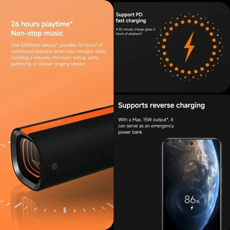 Portable Wireless Bluetooth Speaker with Powerful Bass