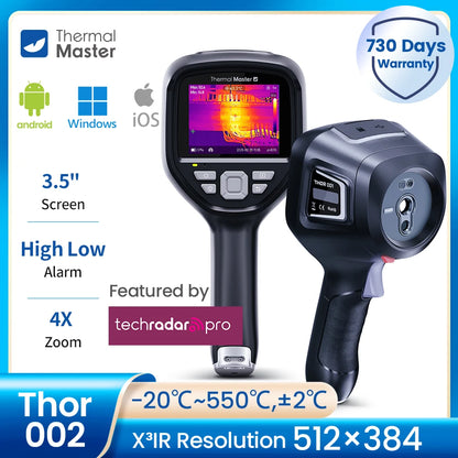 Portable Thermal Imager 512×384 Infrared Camera 4x Zoom