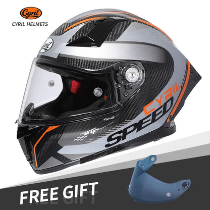 Full Face Carbon Fiber Kevlar Motorcycle Helmet