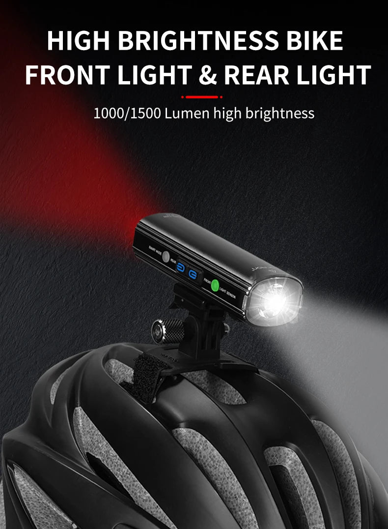Waterproof Bike Light 1500 Lumen Power