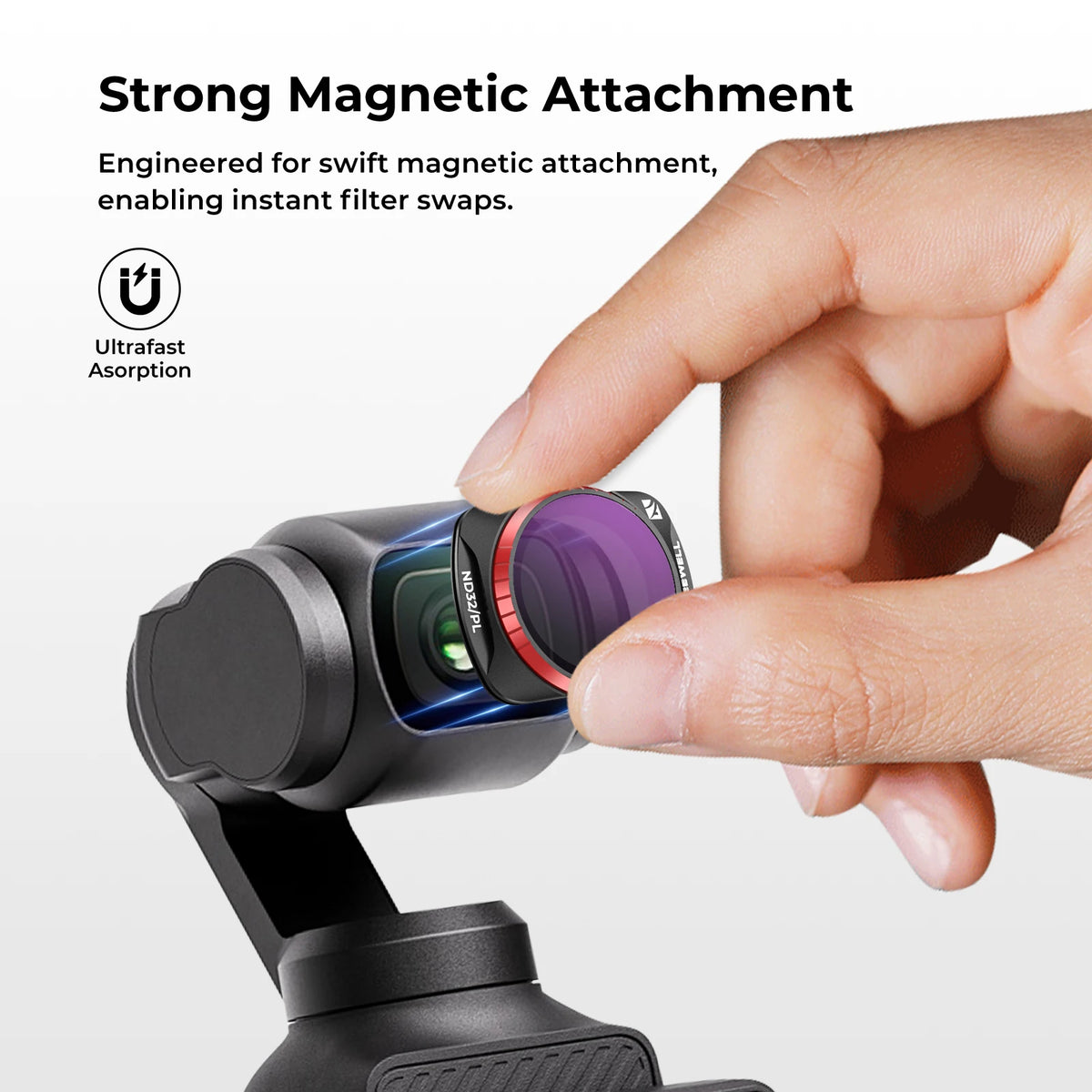 4-Piece Magnetic ND/PL Filters for Osmo Pocket Cameras