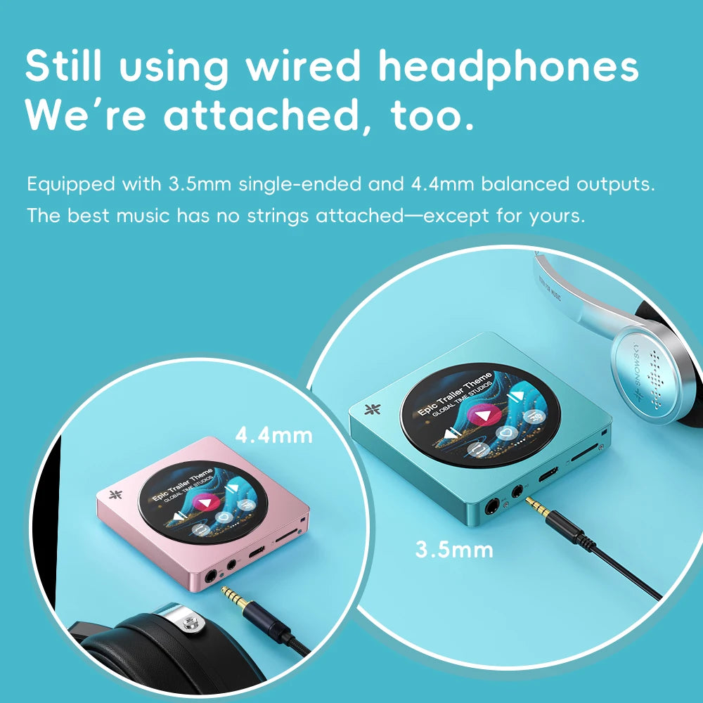 Portable HiFi Audio Player with Touchscreen and Dual DAC