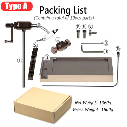 Fly Tying Vise 360 Degree  Rotation Fishing Lure Maker Tool