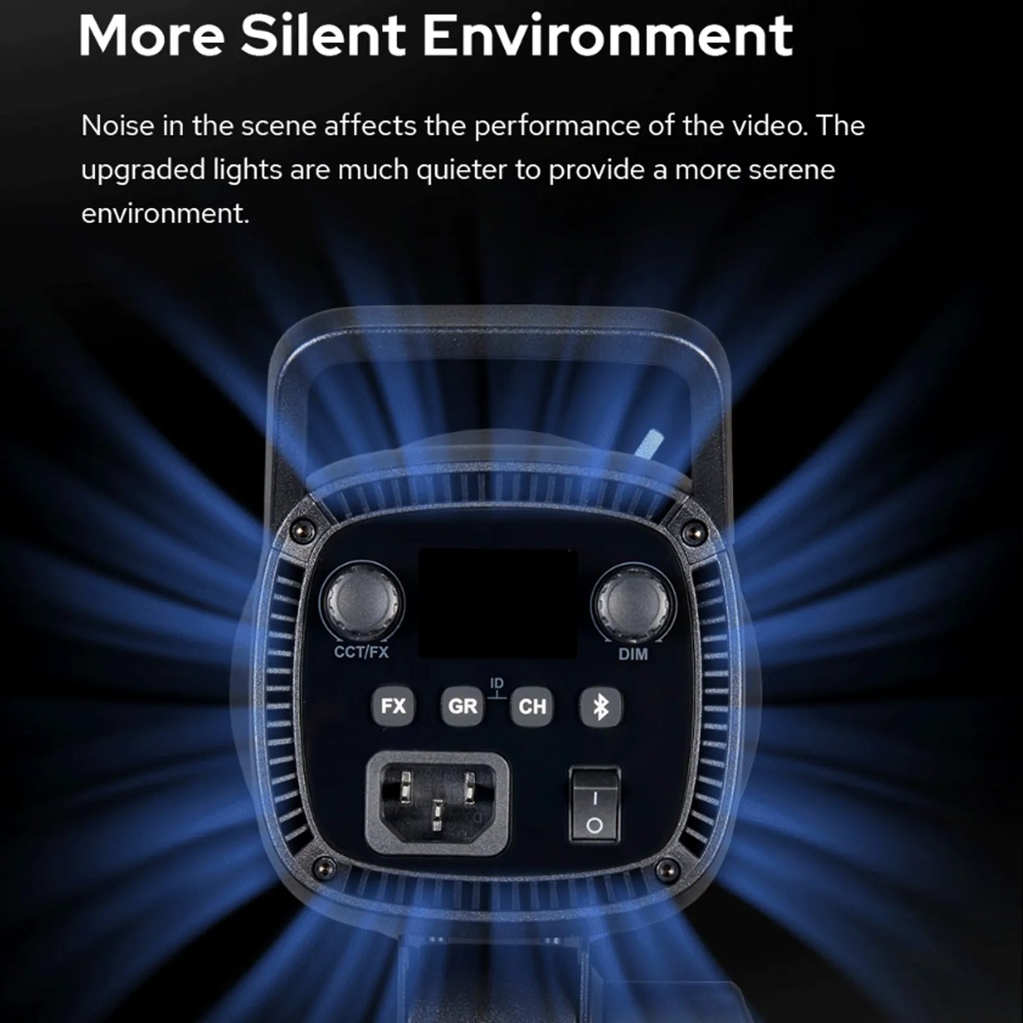 60W COB LED Video Light 2.4G Wireless Studio Lighting