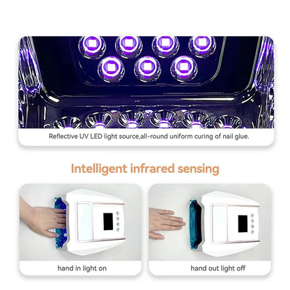 126W Rechargeable Cordless Nail Lamp for Gel Polish