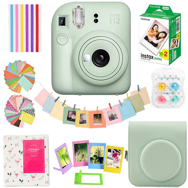 Instant Film Camera with 20 Sheets and Accessories Set