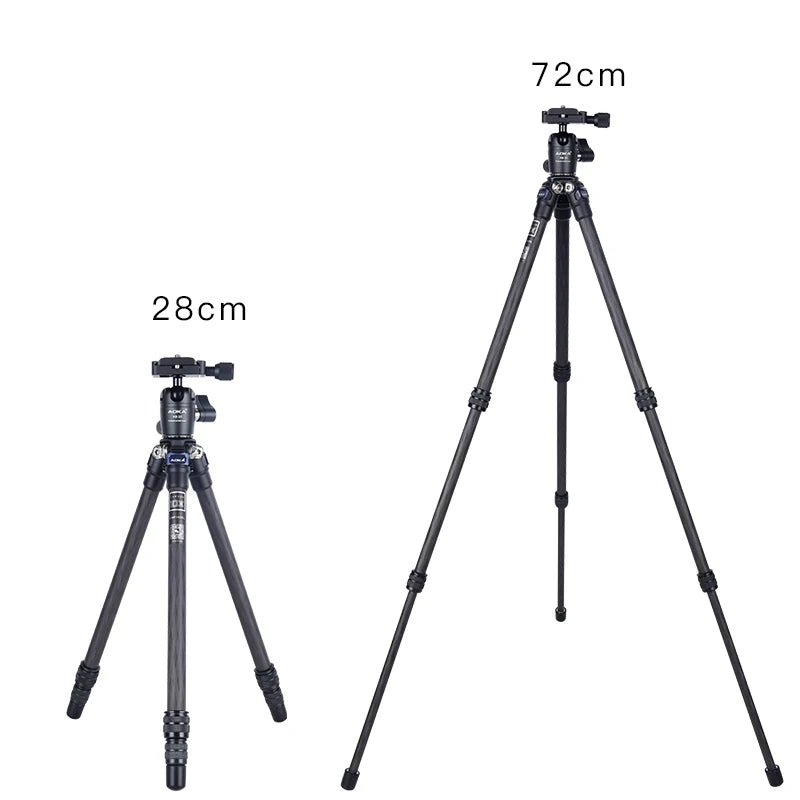 Carbon Fiber Camera Tripod with Ball Head 3 Section