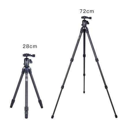 Carbon Fiber Camera Tripod with Ball Head 3 Section