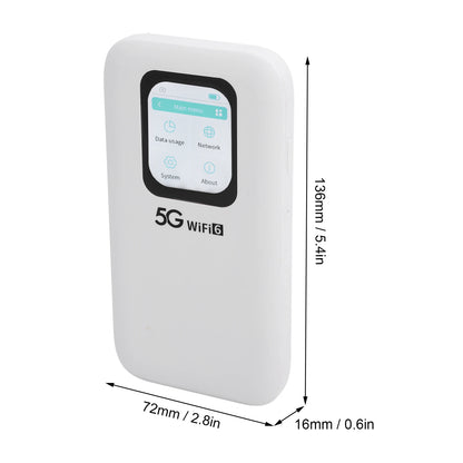 5G Mobile Hotspot WiFi 6 Device with SIM Card Slot