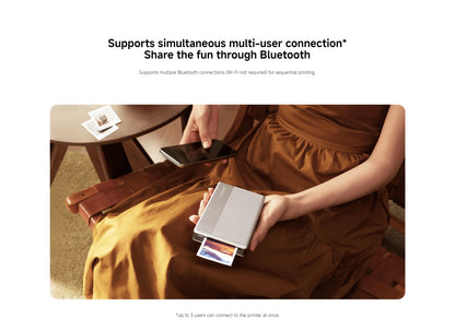 1S Photo Printer Kit 50 Sheets, Cordless Thermal Printing
