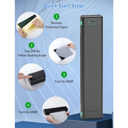 A4 Portable Thermal Printer Bluetooth Wireless Inkless