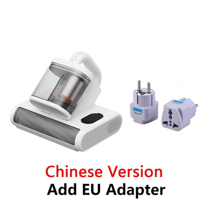 Cordless Mite Vacuum Cleaner 17kPa Smart Sensor Double Dust Cup