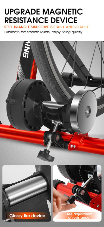 6-Speed Magnetic Bike Trainer Indoor Cycling Stand