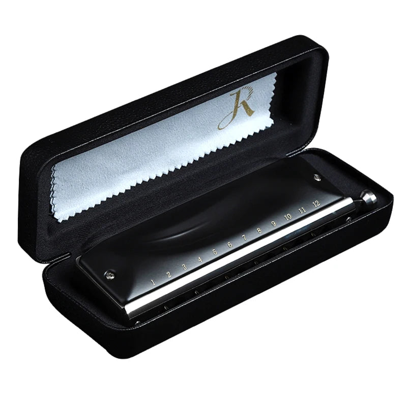 12-Hole Chromatic Harmonica Professional Mouth Organ