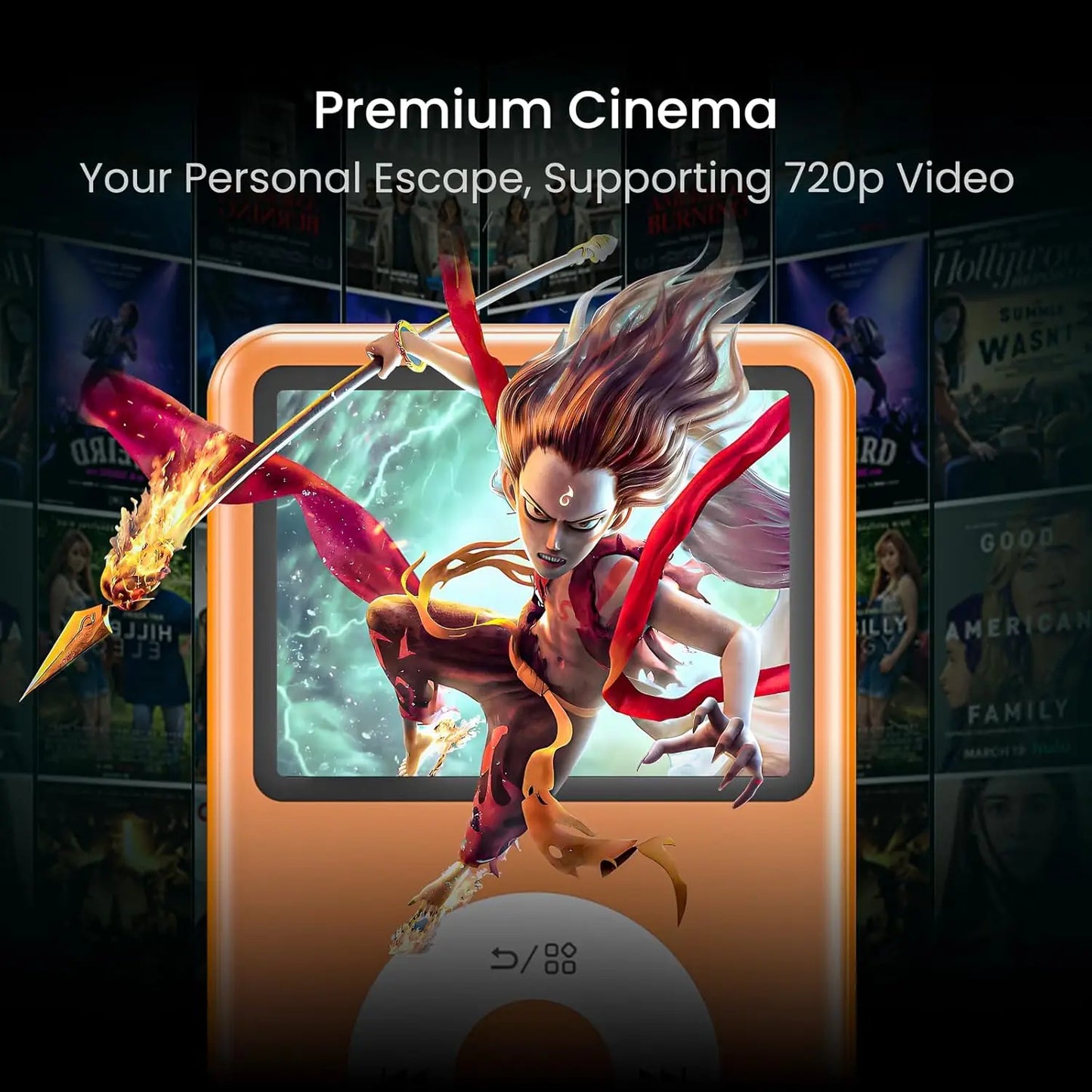 HiFi MP3 Player with Bluetooth Video FM Radio 128GB Storage