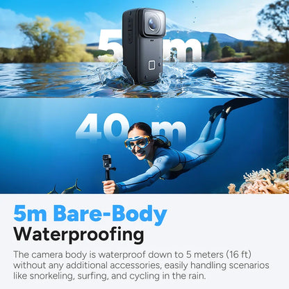 Portable 4K Action Camera with 6-Axis Stabilization Touch Screen