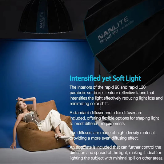 Nanlite 120cm Quick Setup Photography Softbox