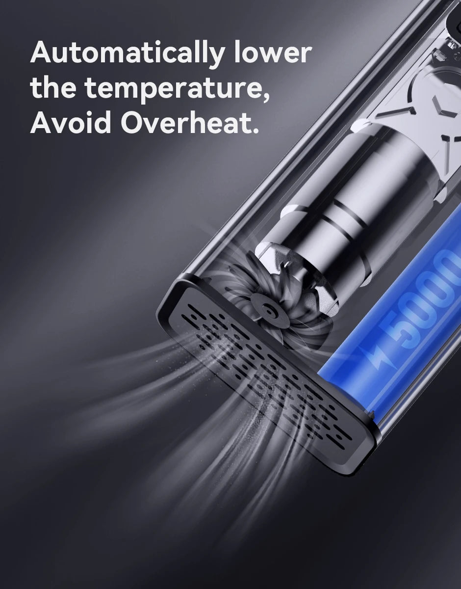 Portable Smart Air Pump 5000mAh Tire Inflator