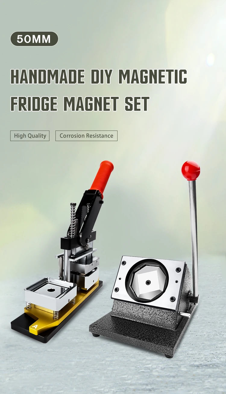 50mm DIY Fridge Magnet Making Kit with Paper Cutter