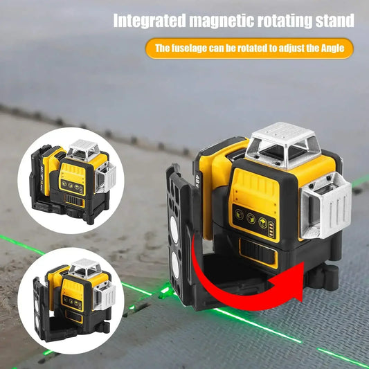 12-Line 360 Green Laser Level Self-Levelling Tool 12V