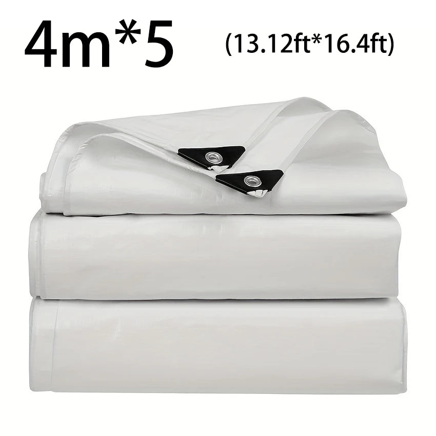 Heavy Duty 4x5m Tarpaulin Rain Shelter Sun Canopy