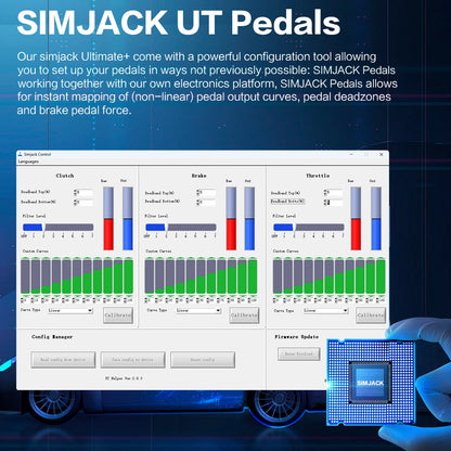 Hydraulic Sim Racing Pedals Load Cell