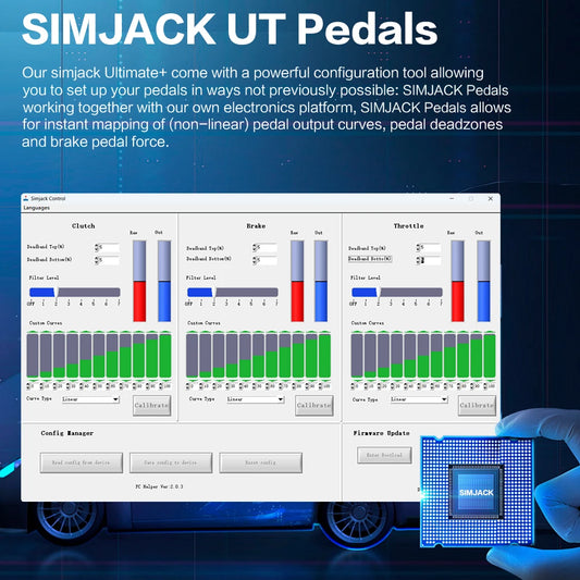 Hydraulic Sim Racing Pedals Load Cell