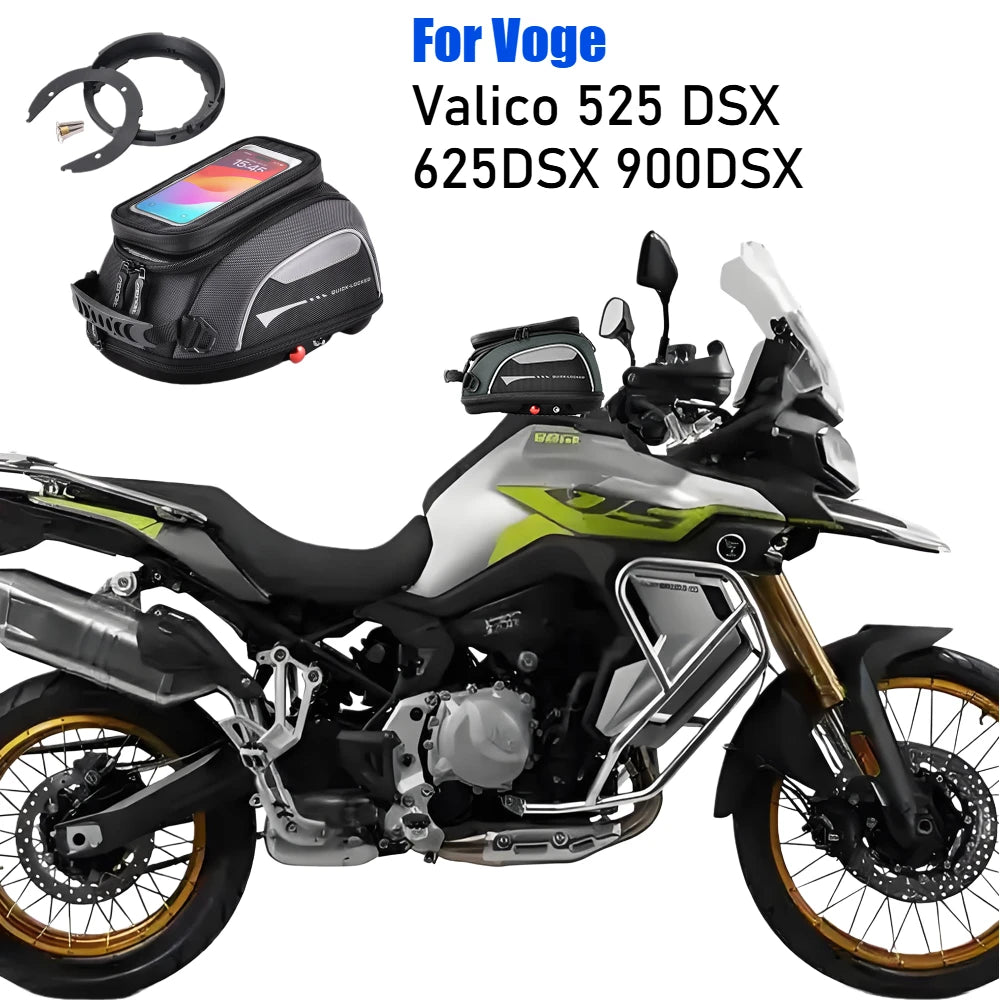 Waterproof Motorcycle Tank Bag with Phone Holder Quick Lock