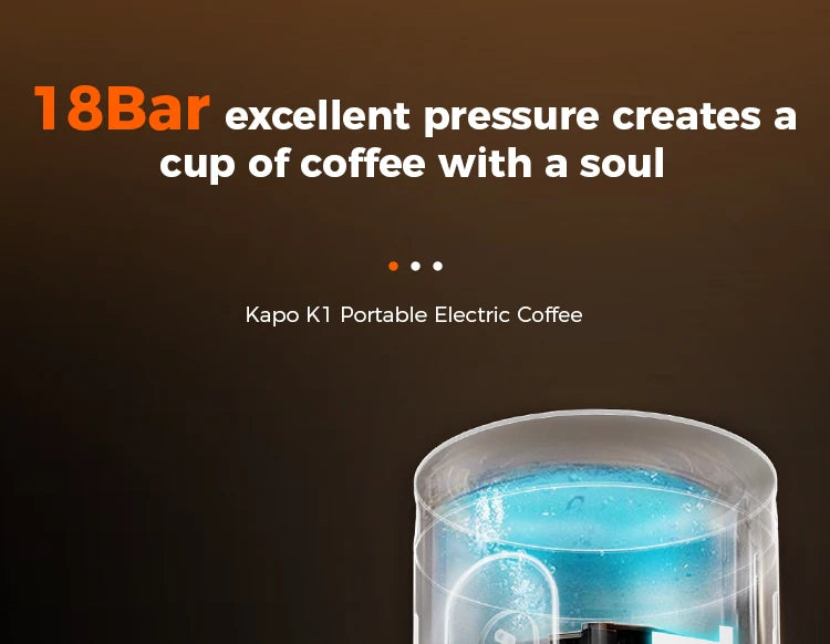 Wireless Travel Coffee Machine 3 Piece Espresso Kit