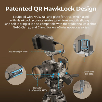 Advanced FX3/FX30 Camera Cage with NATO Rail and Clamp