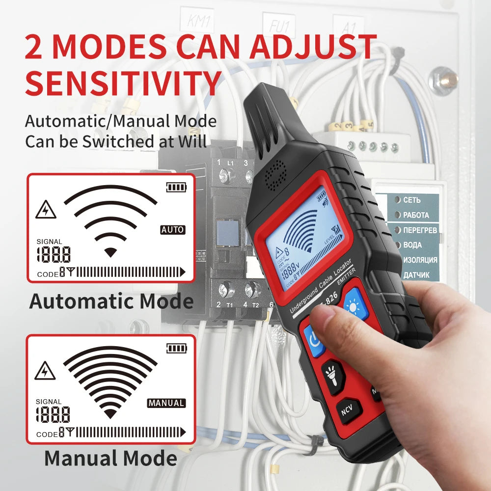 Underground Cable Tester and Wire Tracker with Precise Locator