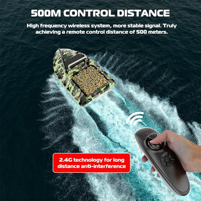 Waterproof 10H Fishing Bait Boat Single Hopper