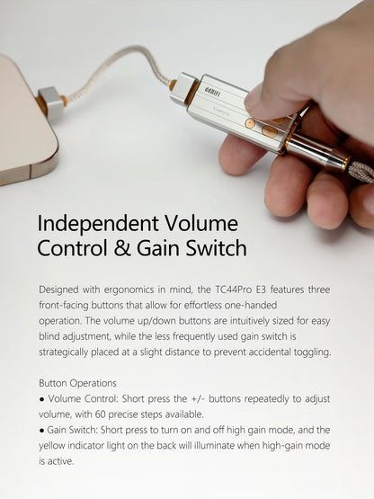 Portable Hi-Res DAC AMP with Independent Volume Control