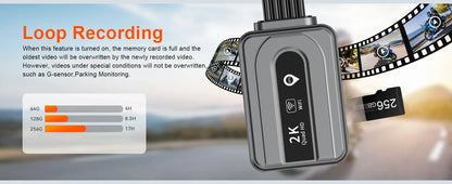 Waterproof Motorbike DVR Camera Dual Lens GPS Ready