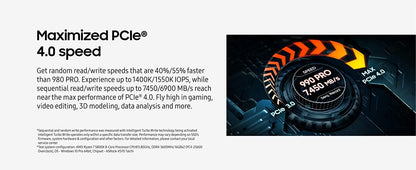 Samsung 990 Pro 4TB Gen4 Internal SSD with Ultra-Fast Data Transfer