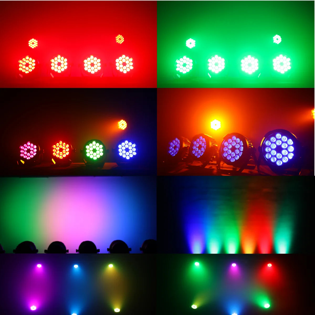 6 in 1 Outdoor RGBWAUV LED Par Wash Light 18-Beam