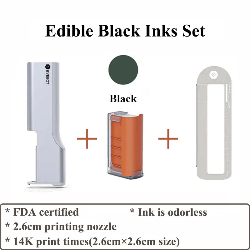 Handheld Edible Ink Printing Pen Black