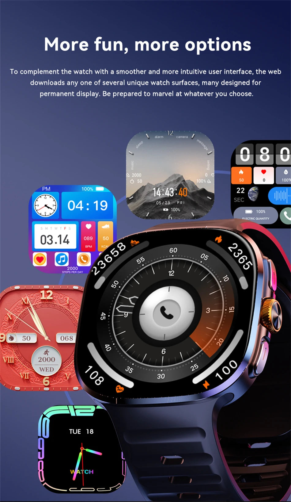 4G Android AMOLED Smart Watch Camera