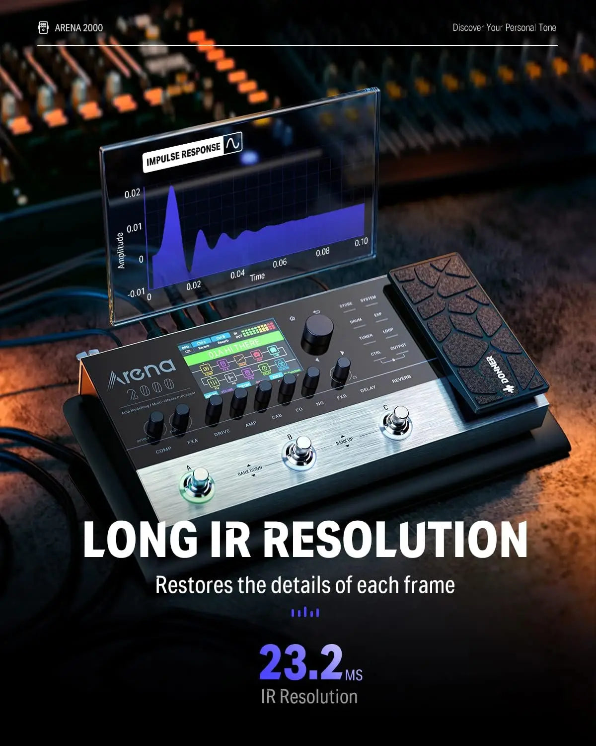 2000 Guitar Effects Pedal with Amp Modeling and MIDI